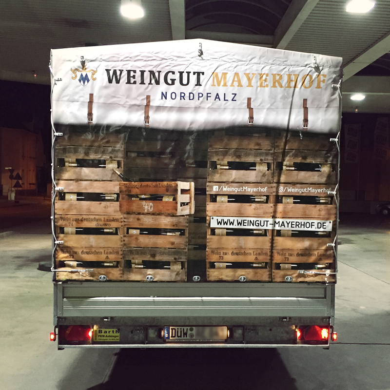 Weingut Mayerhof - Fahrzeugdesign - Sebastian Wiessner - Werbeagentur Aachen